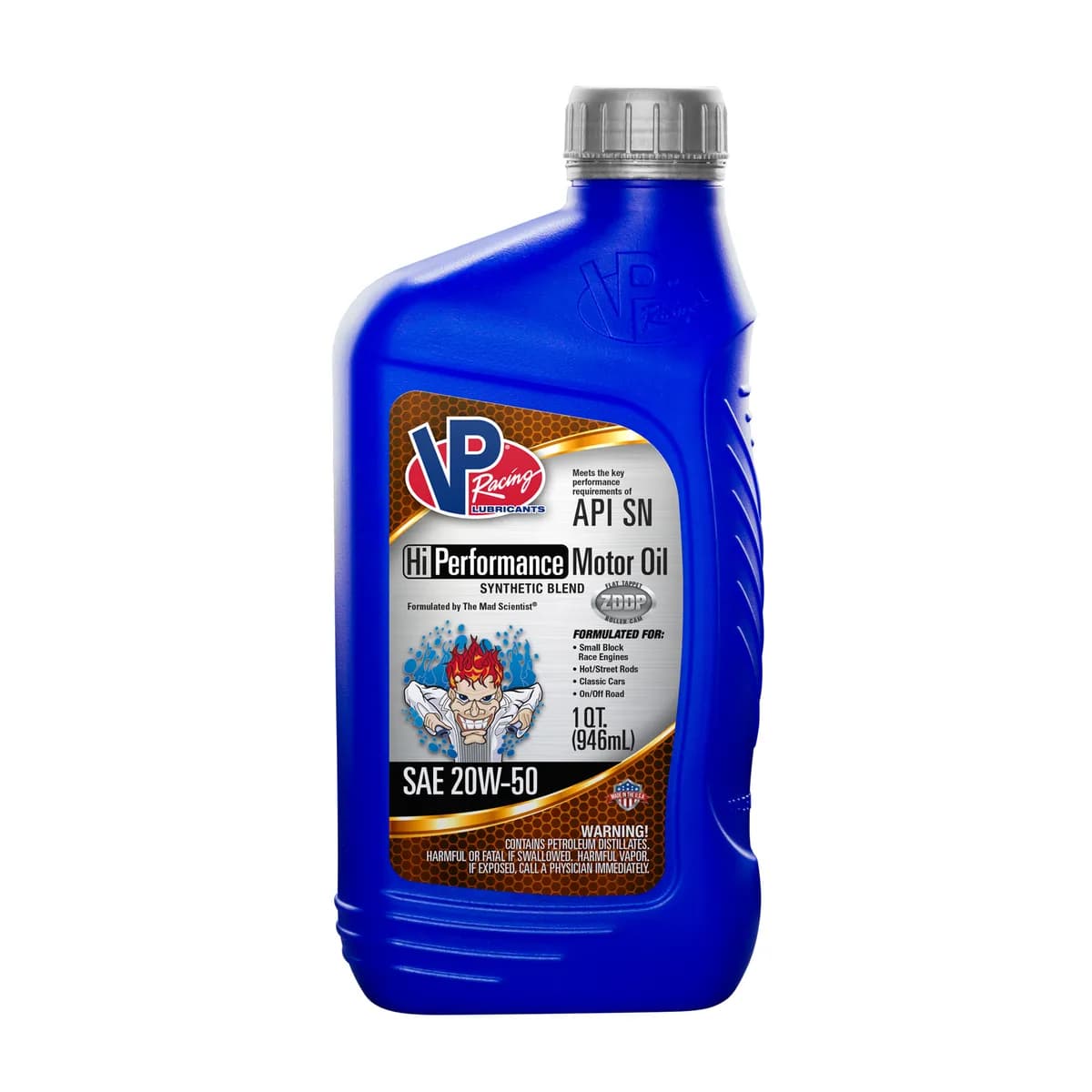 VP Racing Fuels 2975 VP SYN Blend 20W-50 Hi-Performance Motor Oil Qt