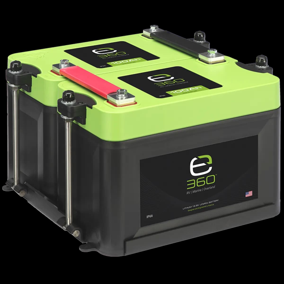 Group 27 2-Battery LiFePO4 Lithium Mounting Kit