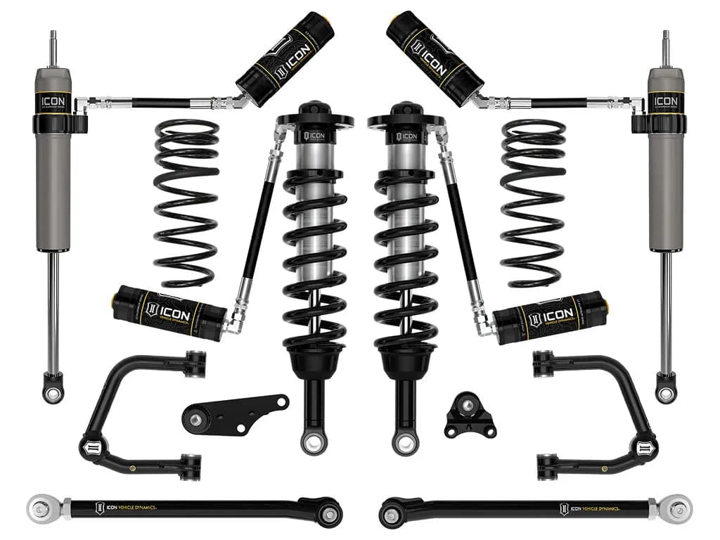 ICON 2024-2025 Toyota Tacoma 1.25-3" Lift, Stage 7 Suspension System, Tubular, Triple Rate Rear Springs