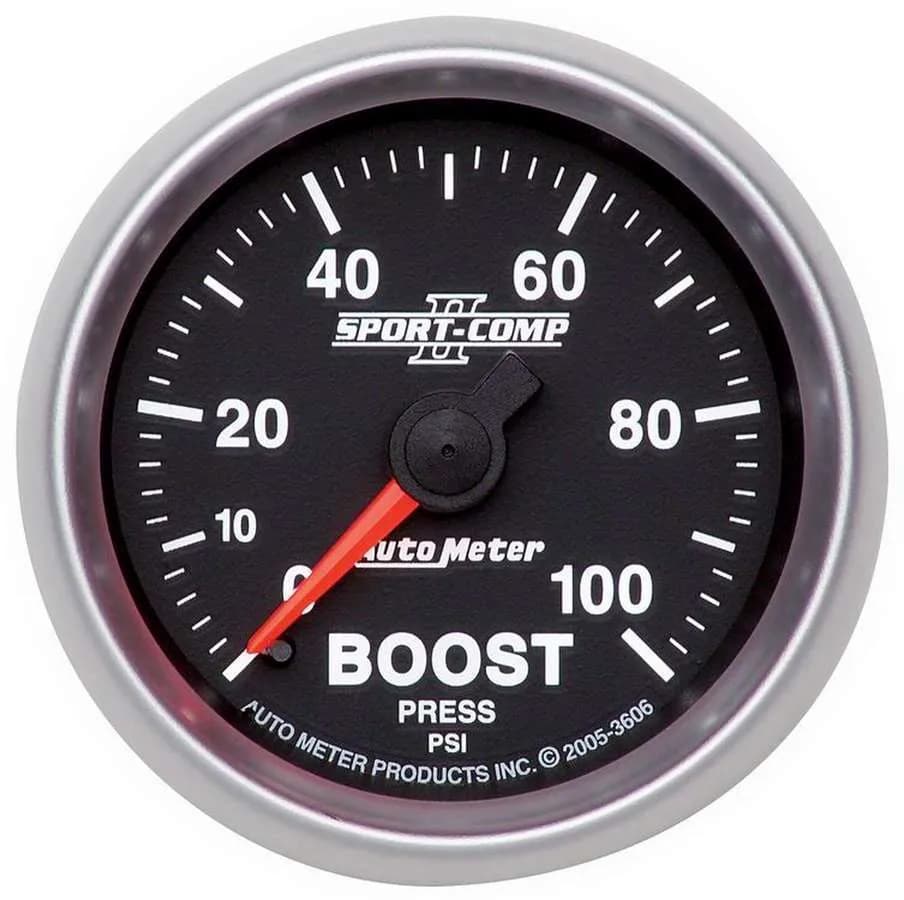Gauge, Boost, 2 1/16", 100psi, Mechanical, Sport-Comp II