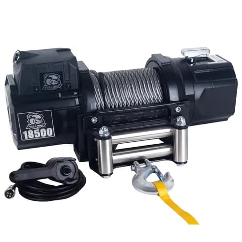 18,500lb Heavy-Duty Winch with 85ft Wire Rope Bulldog Winch