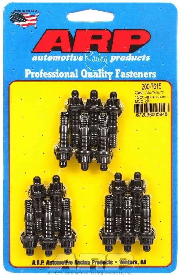 Cast Aluminum 12PT Valve Cover Stud Kit
