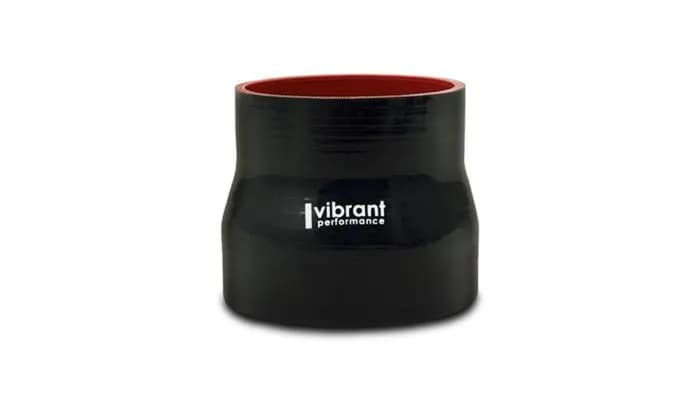 Reducer Coupler; 4 in. Inlet ID; 4.5 in. Outlet ID; 4.5 in. Length; 15 PSI Maximum Operating Pressure; 0.2 in. Wall Thickness; Black;