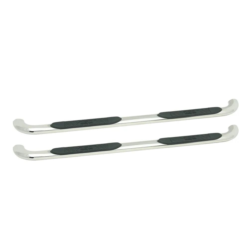 Platinum 4 Oval Nerf Step Bars Stainless Steel SilveradoSierra 1500 Ext Cab 1999-2013 2500LD Ext Cab 1999-2004 253500HD Ext Cab 2001-2014