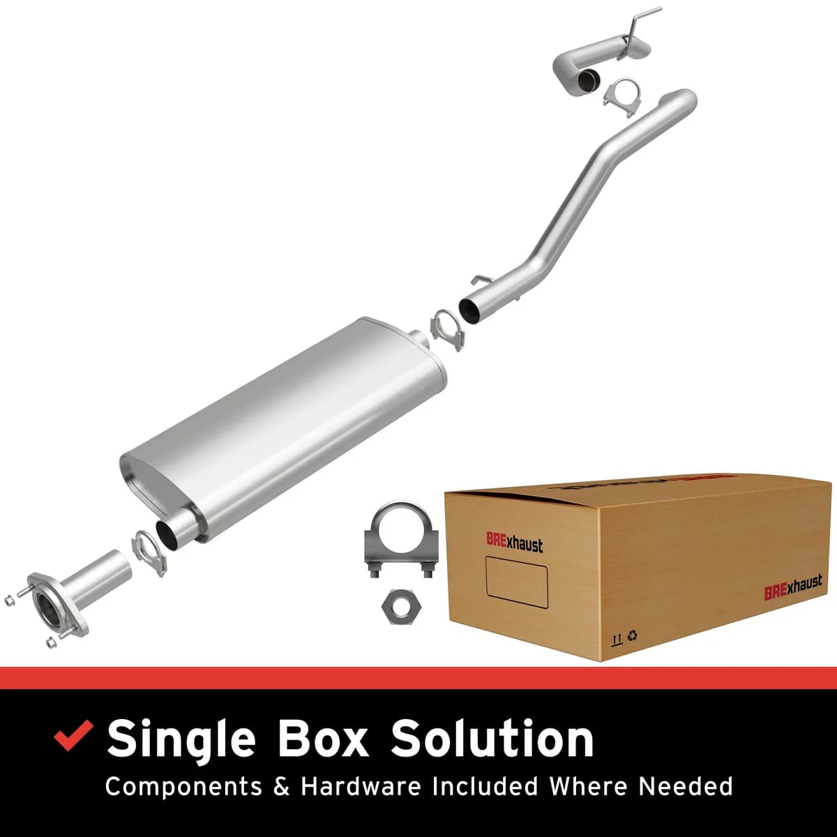 BRExhaust 106-0014 Direct-Fit Exhaust System Replacement Kit