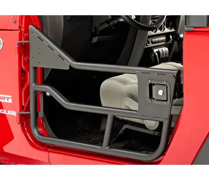Jeep Tube Doors HighRock 4x4 Element Doors For Jeep 2007-2018 Wrangler JK Front Matte Black Bestop