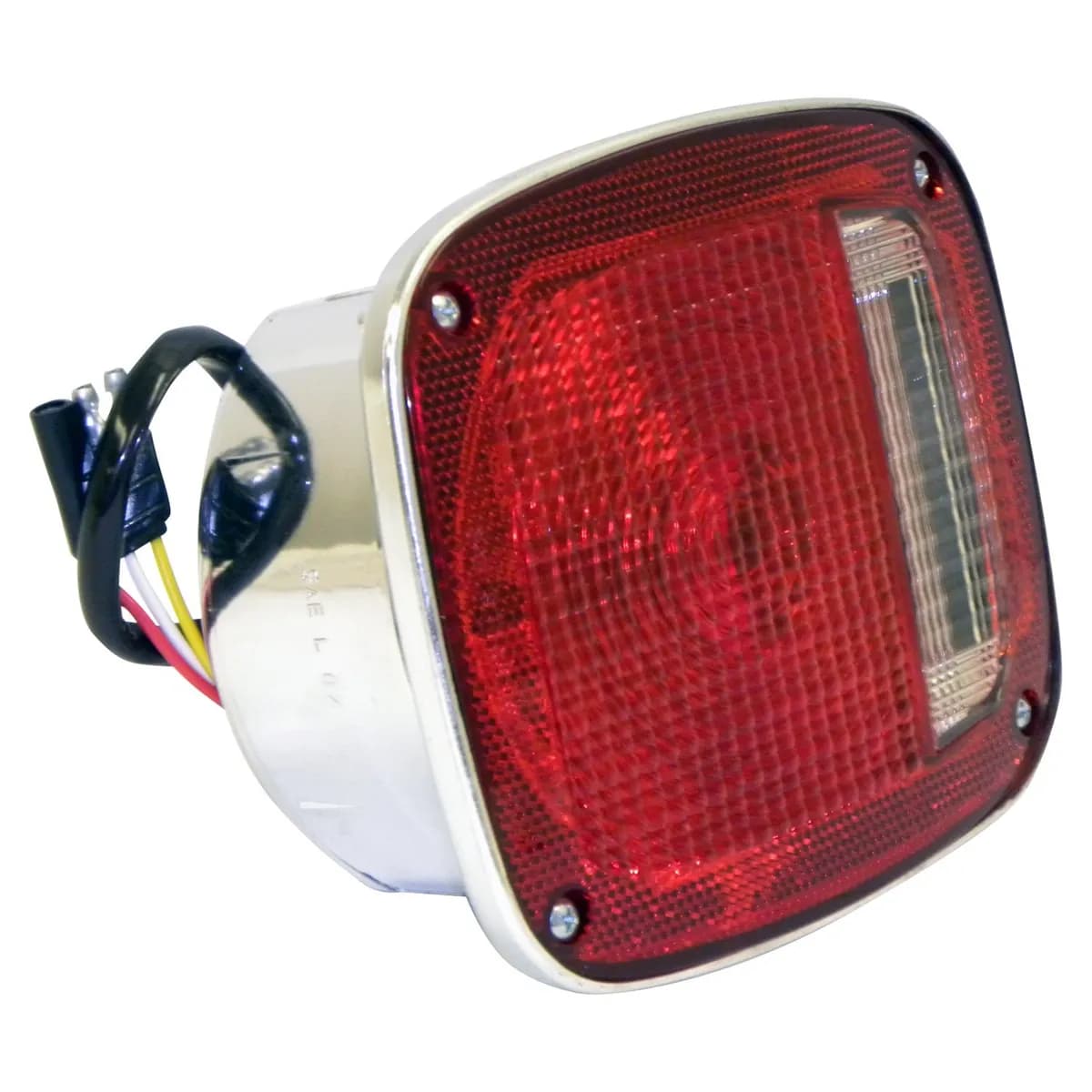Crown Automotive Jeep Replacement 5457198C Right Tail Lamp w/ Chrome Body for Jeep 1976-1980 CJ-5, CJ-7