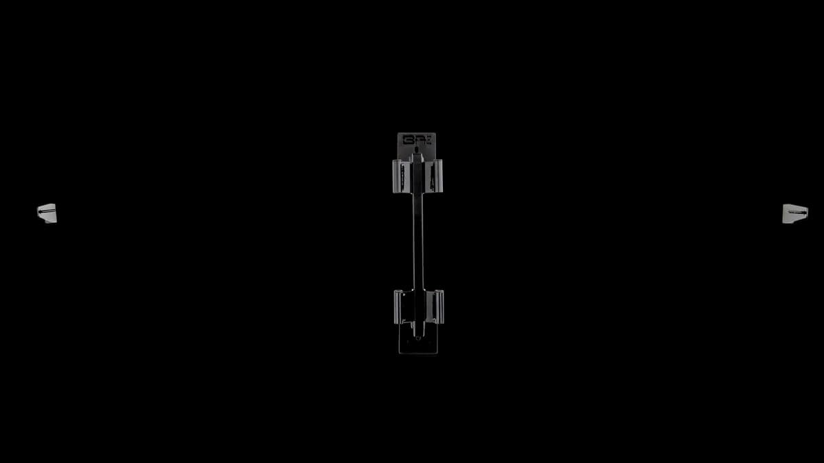 Door Storage Bar; Incl. Mounting Hardware; 1 in. Tube; 4mm Steel Plates;