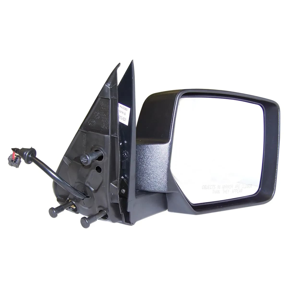 Crown Automotive Jeep Replacement 57010076AE Right Power, Manual Folding Mirror for Jeep 2008-09 KK Liberty w/o Driver Memory