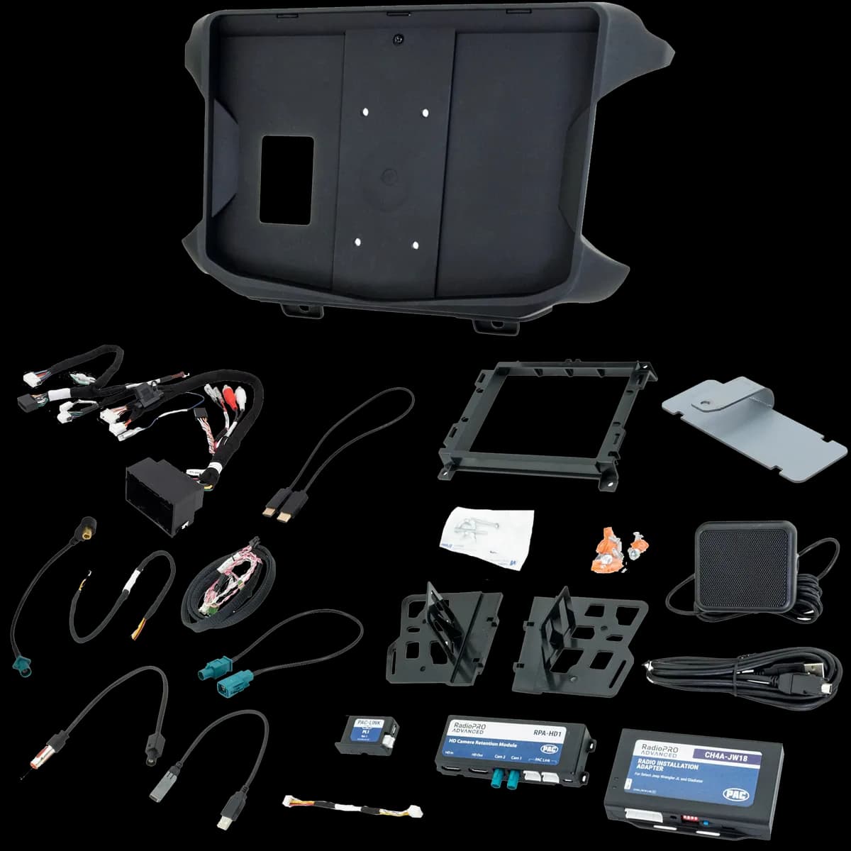 HORIZON10 Jeep Wrangler JL (2018-23)/Gladiator JT (2020-23) 10" Radio Fully Integrated Kit w/Nav Card | Displays Vehicle Info & Off-Road Mode