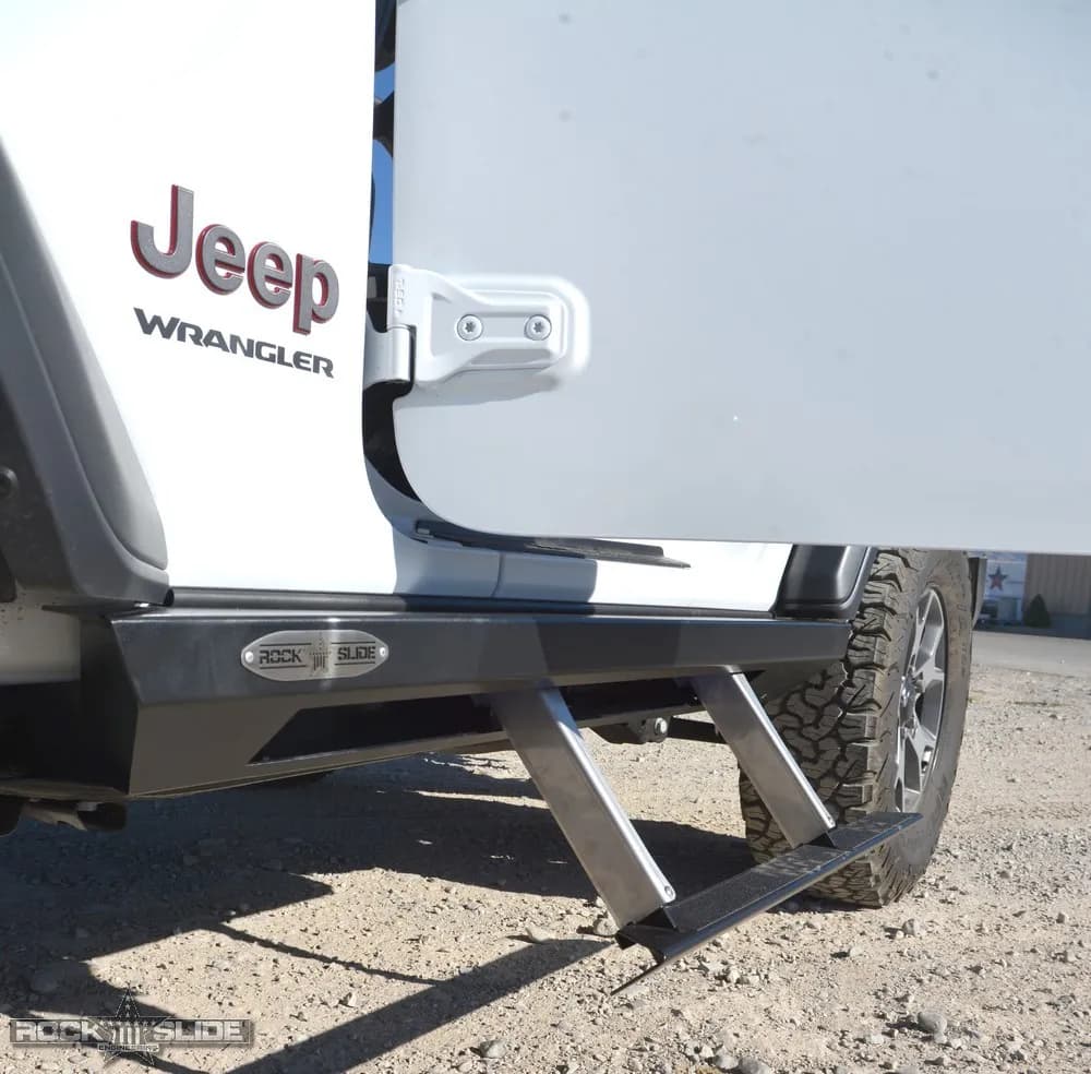 Jeep JL Side Step Sliders For 2024 Wrangler JL 2 Door Models Drivers Side Sub Part Rock Slide Engineering