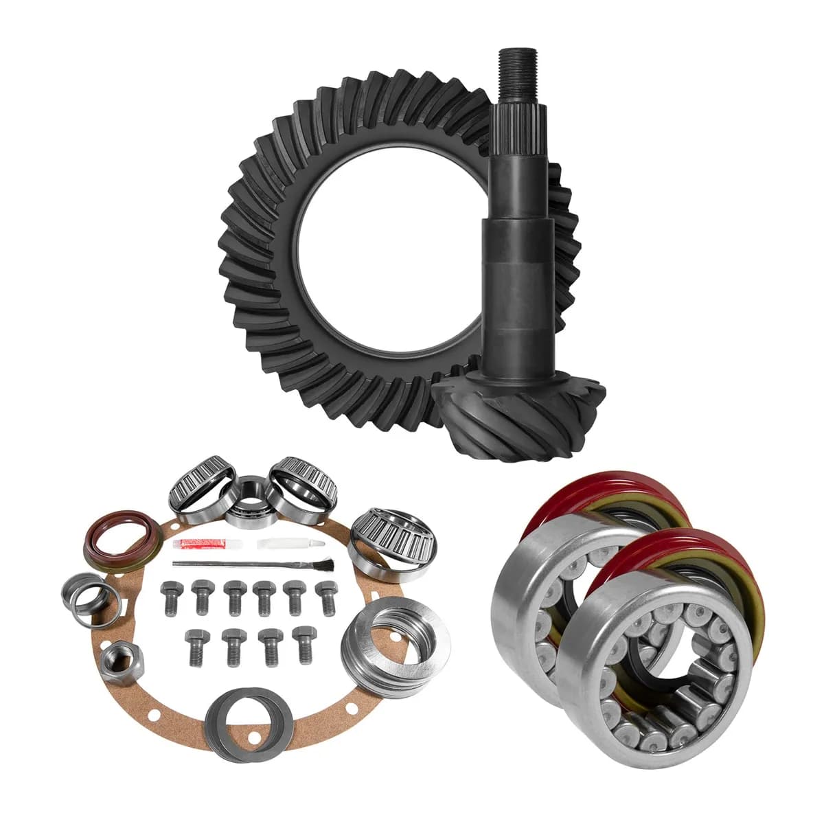 8.6 Inch GM 3.42 Rear Ring & Pinion Install Kit Axle Bearings & Seal 8.6 Inch GM 3.42 Rear R&P Gear/ Install Kit Package W/ Ak C10 '99-'08 Trk & Suv Yukon Gear