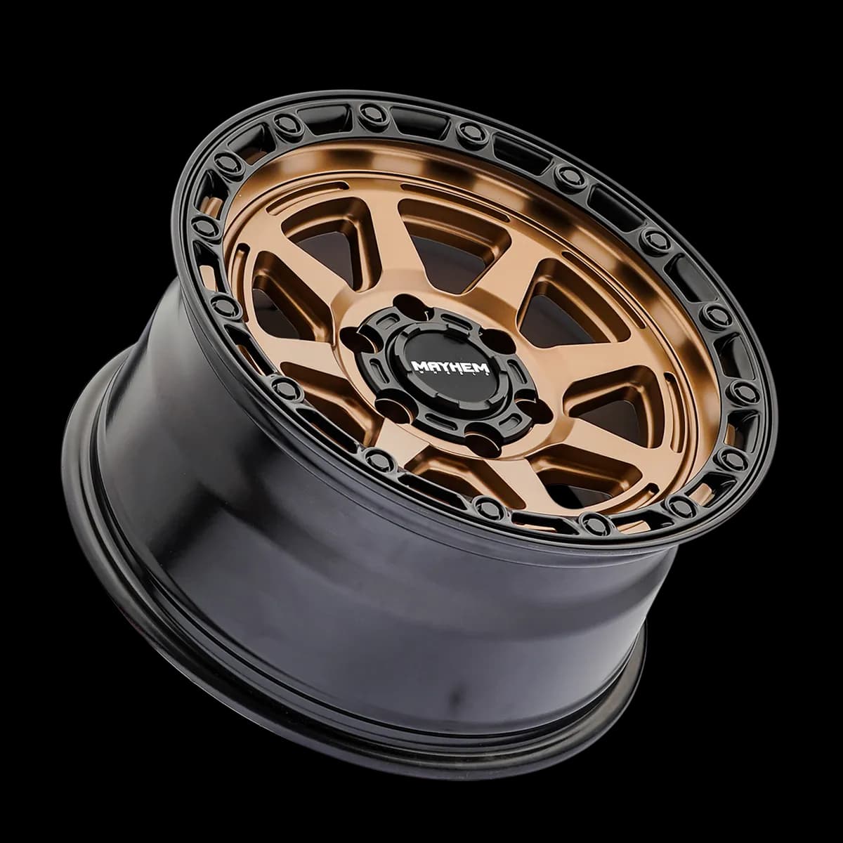 Mayhem Offroad Wheels Ridgeline 8306 BZ 17x8.5 Bronze 6 Off Set 6 Lug 4.99 BSM 106.1 Bore Cast Aluminum