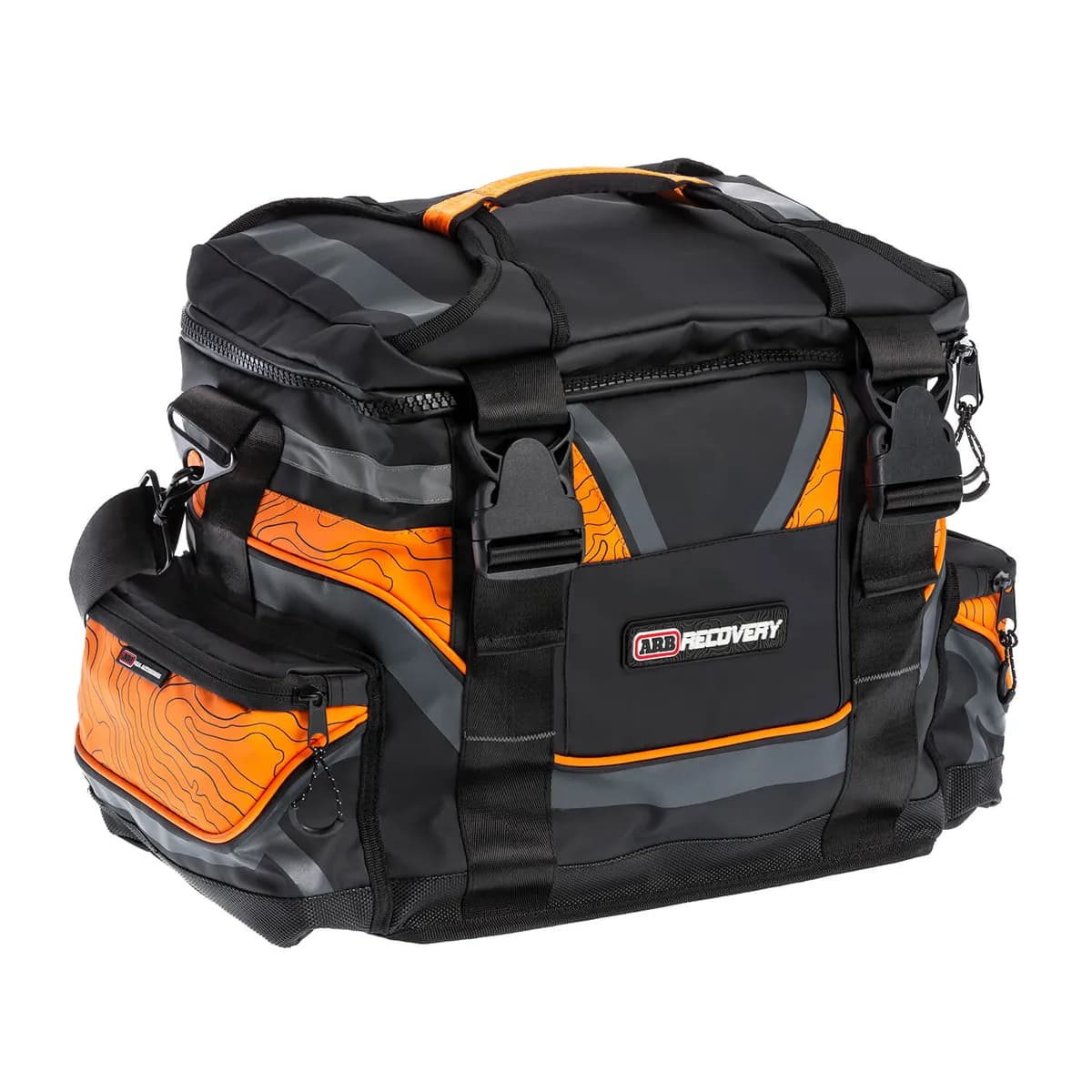 ARB Large Recovery Bag; Orange/Black Topographic Styling Heavyduty Pvc Material
