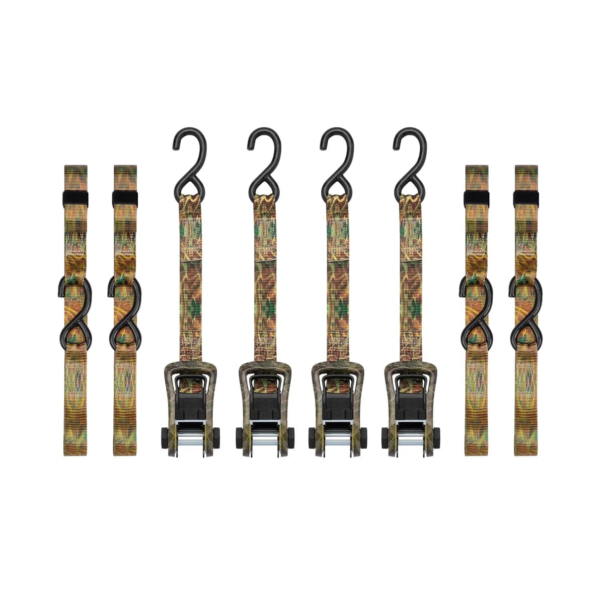 14ft 3000lb Camox Ratchet Tie Down 4 pk Camo