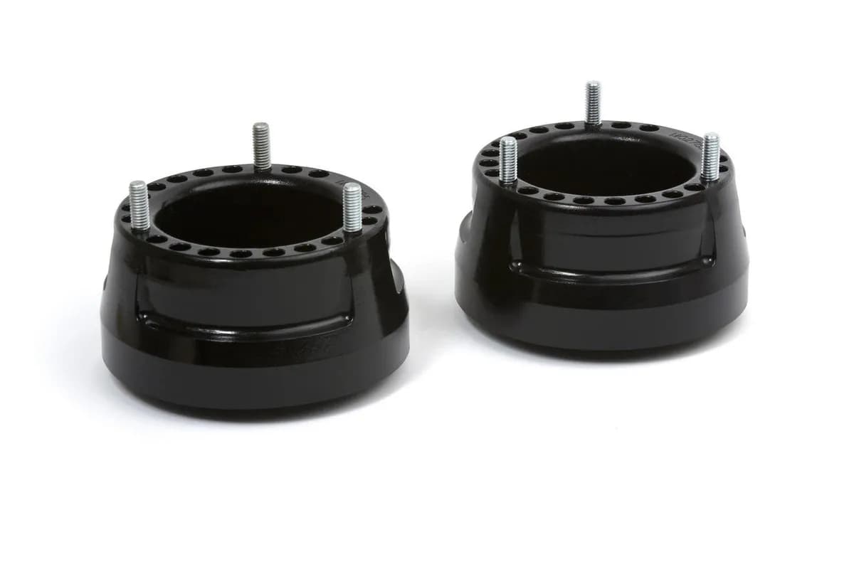 94-01 Dodge Ram 1500 4WD/ 94-13 Dodge ram 2500/3500 ComfortRide Coil Spring Spacers 2in Front (Pair) (Extended Shocks Required) High Density Progressive Polyurethane Lifts Vehicles Without Sacrificing Ride Quality or Load-Carrying Capacity No Metal-on-Met