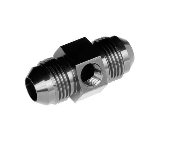 04 Male to 04 Male An/Jic With 1/8 Npt in Hex Black