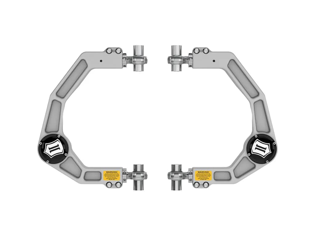 ICON 2021-2025 Ford F-150, Front, Billet Upper Control Arms w/ Delta Joint Pro