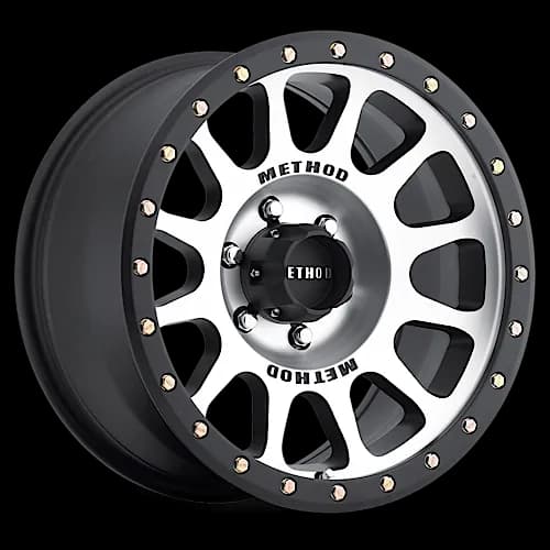 Aluminum Wheels 17x8.5 NV MR305 Bolt Pattern 6 On 135 Offset 0 Lip Size 1.3 Black BM Machined Face-Black Street Loc Method