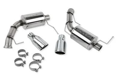 Exhaust Kit Dual Axle-Back w Round Tips Enhanced Sound