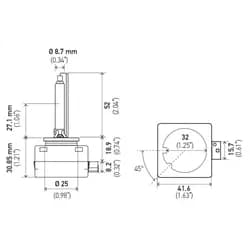 Bulb D1s Pk32d-2 4300 k 85v 35w
