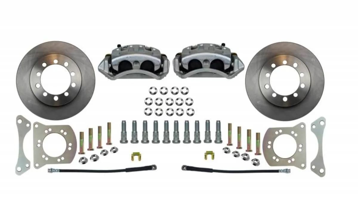 Leed Brakes FC3001SM Spindle Kit with Plain Rotors and Zinc Plated Calipers