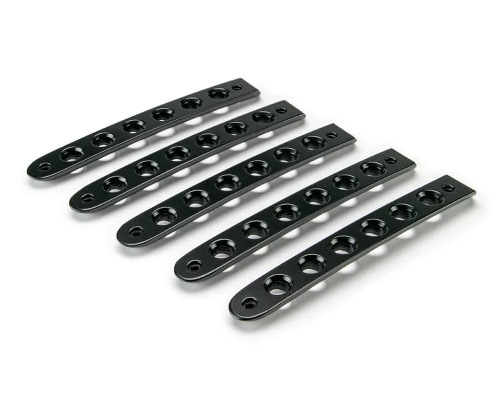 DV8 Offroad D-JP-190015-BK-5 Black Door Handles Inserts; 5-Pieces