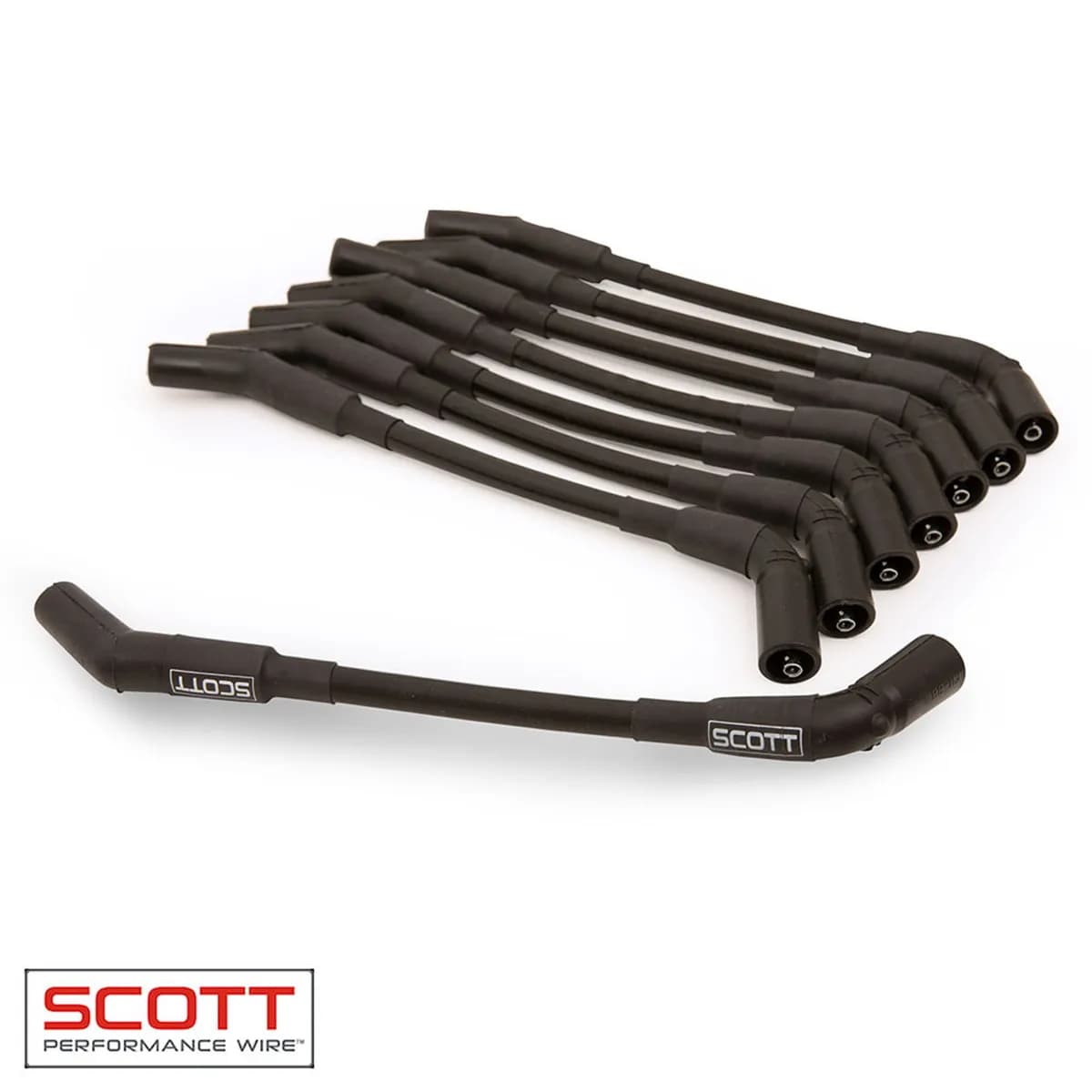 GM LS Truck Spark Plug Wire Set 45-Deg - Gray