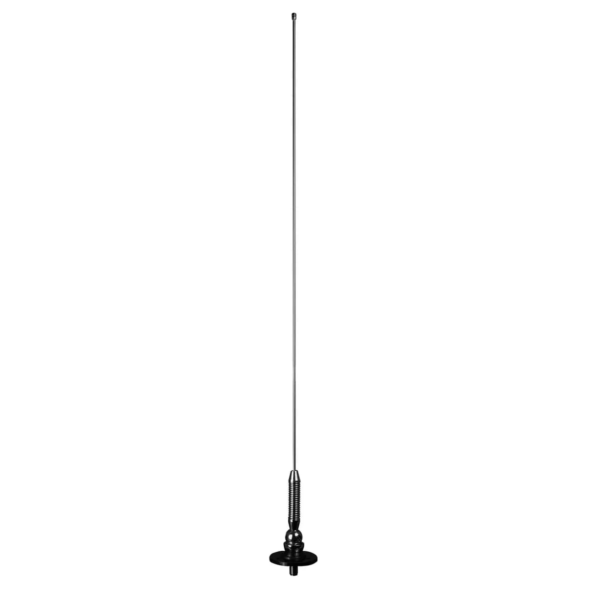 ANTENNAWorks; Universal Antenna; Side Mount; Front;For Univers Four Hole Applicat.;31 in./79cm 1-Section Stanless Stel Mast w/Sprng;96 in./244cm Detchable Cable; Stainless Steel;