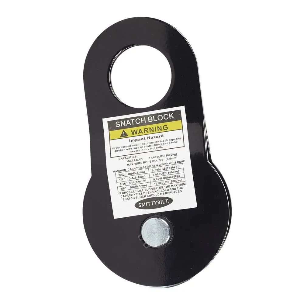 Smittybilt Snatch Block Black 17,600lbs