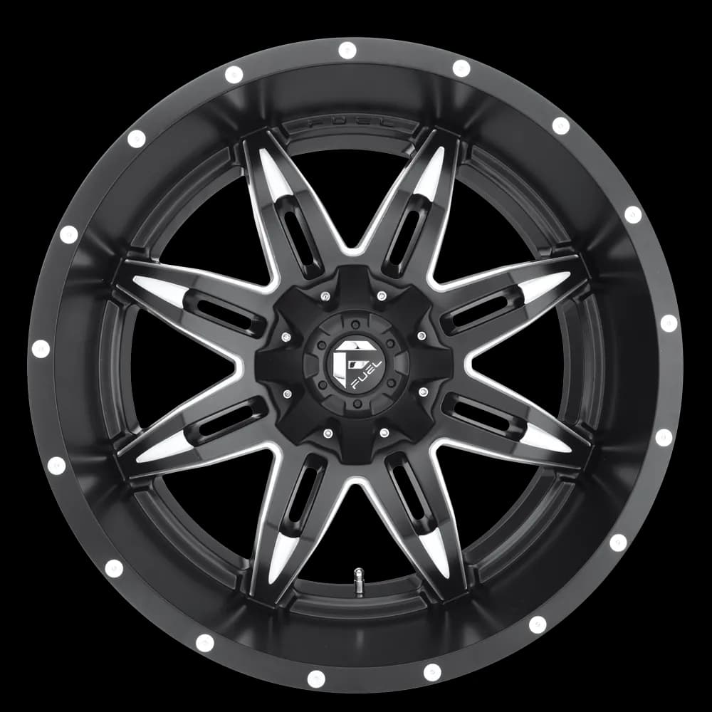 Aluminum Wheels 15X10 Lethal D567 5 On 114.3/5 On 120.7 Matte Black/Milled 72.6 Bore -43 Offset Fuel Off Road Wheels
