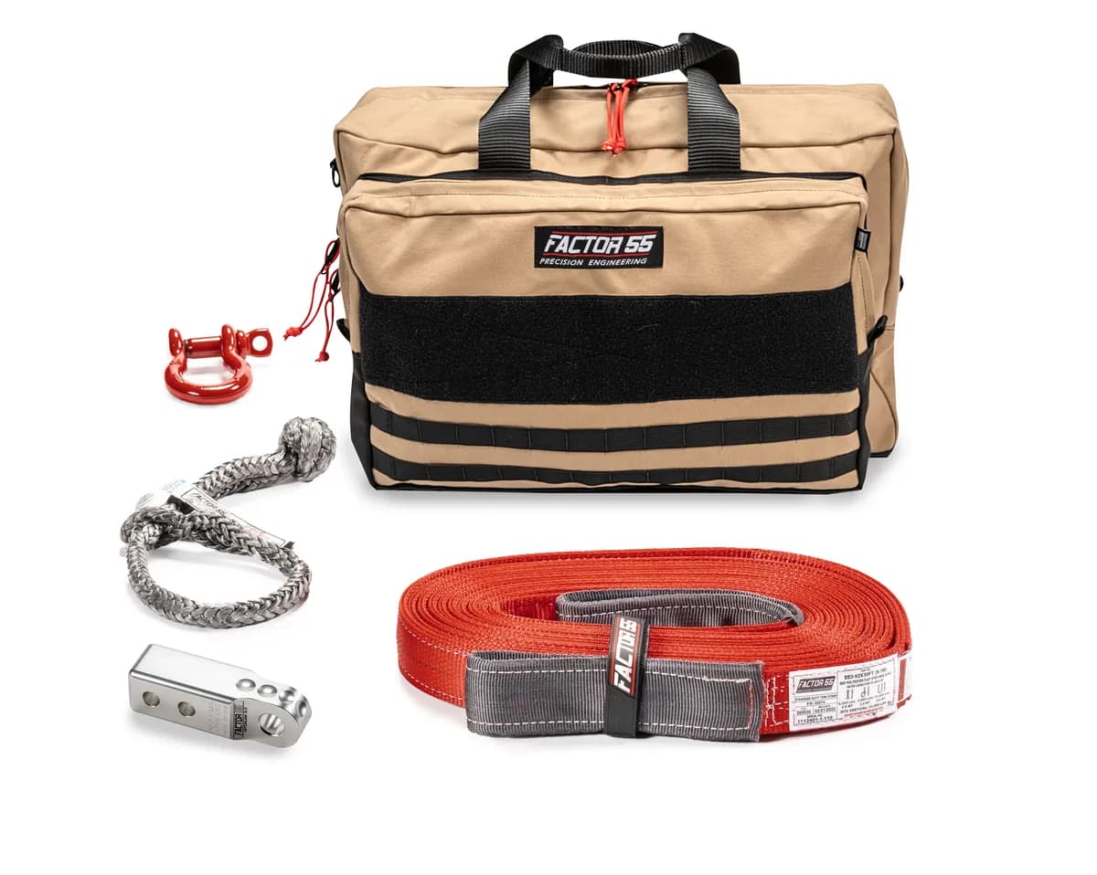 Factor 55 00485-05-Large Owyhee Recovery Kit (Silver Hitchlink And Large Bag)