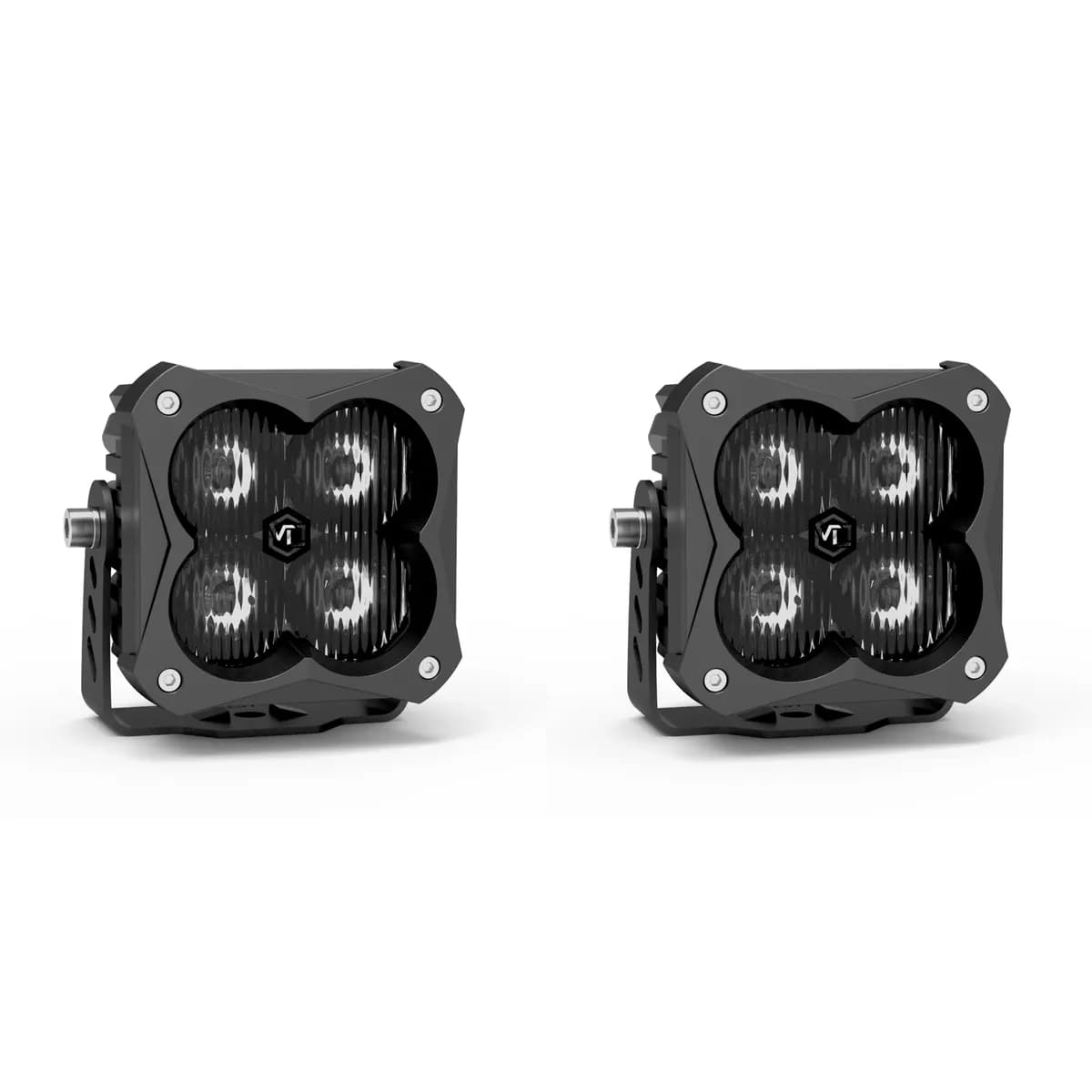 FNG 3 RR SAE 3 Inch Backlit Fog Light Pods Round Dot/SAE Pair Vivid Lumen