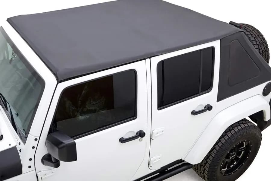 Voyager Top Blk Diamond S.cloth Tinted Window; 0718 Jeep Wrangler Jk