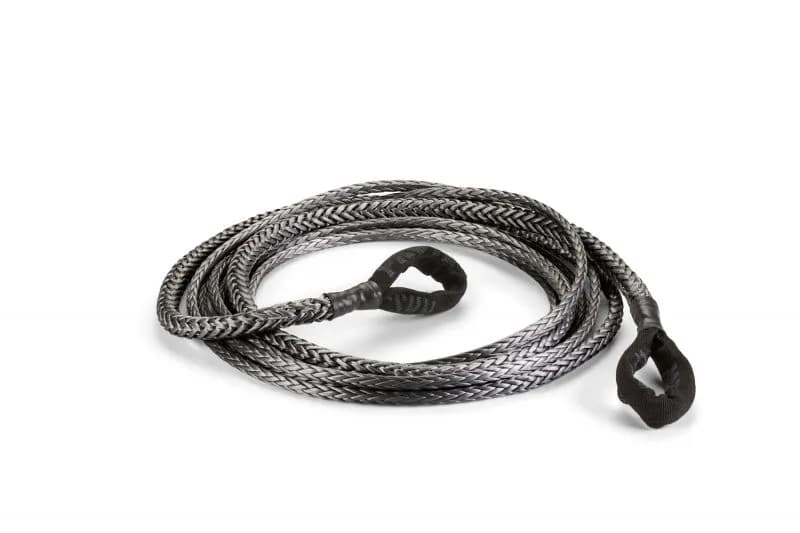 WARN - Spydura Pro (TM) synthetic rope extension for winches up to 12,000 lbs. (5443 kg) pulling capacity. 3/8" (9.5MM) X 25' (7.62M) Features reinforced sof