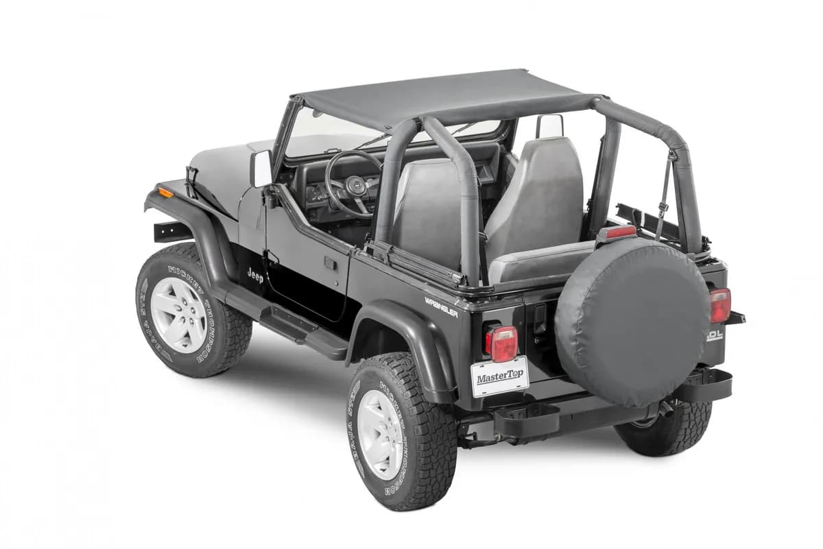 Jeep YJ Bimini Top For 87-95 Jeep Wrangler YJ Black Diamond MasterTop
