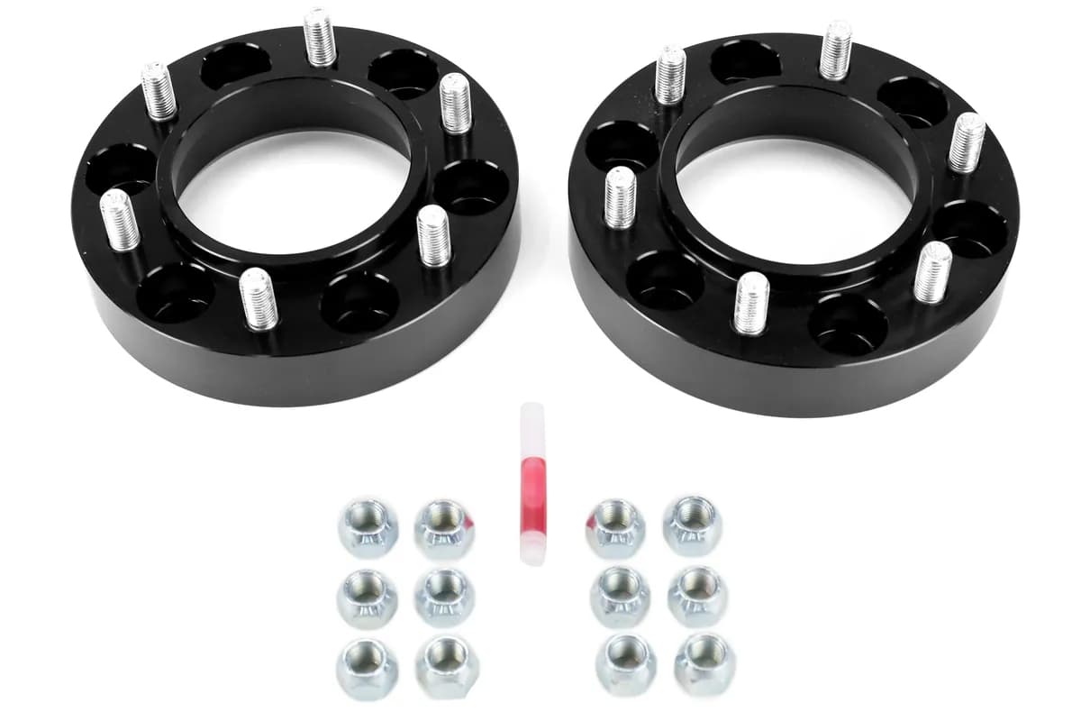 0714 fj Cruiser/0123 Tacoma/0107 Sequoia 6 x 51/2in x 11/4in Thick Black Wheel Spacers(Pair)