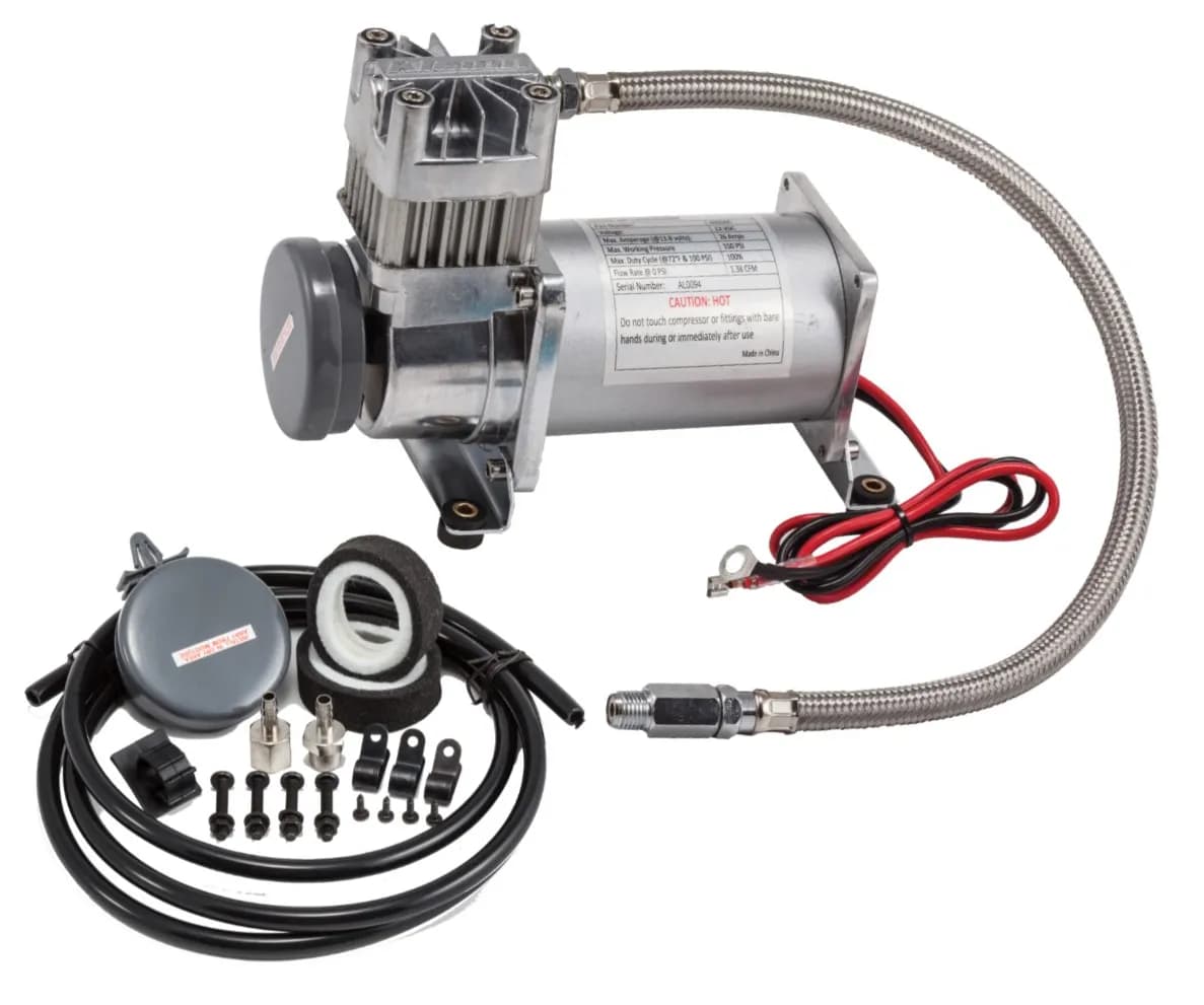 Air Compressor; 150 PSI Maximum Pressure; Waterproof; 50% Duty Cycle; 1.7 CFM; Black;