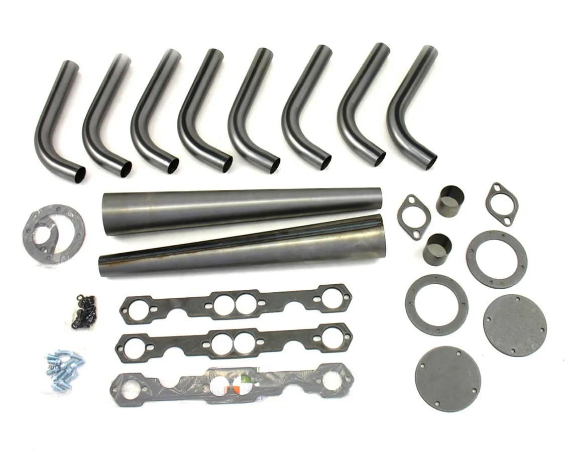 Patriot Exhaust Small Block Chevy, Lakester Weld-Up Header Kit - 3 1/2" Collector Diameter - H8001