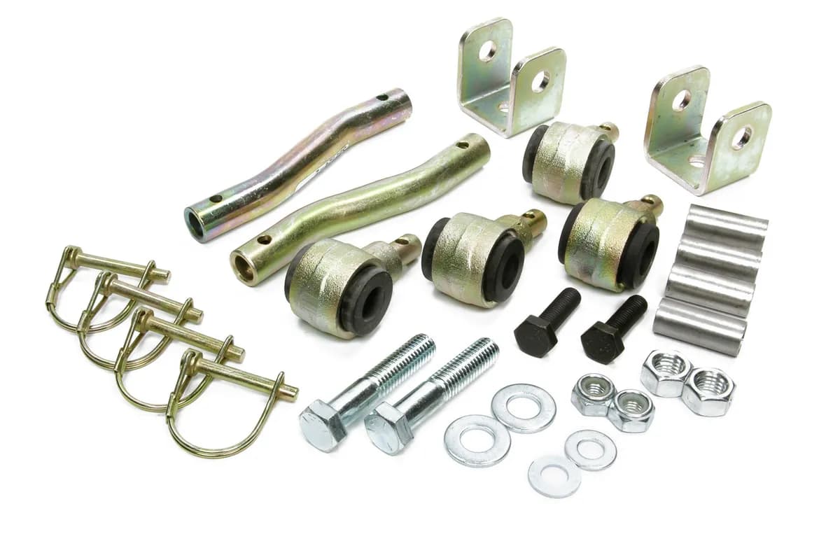 Sway Bar Extended End Links Disconnect Front Lift Height 3-4 Inch Double Black Rubber Bushings 84-01 Jeep Cherokee Skyjacker