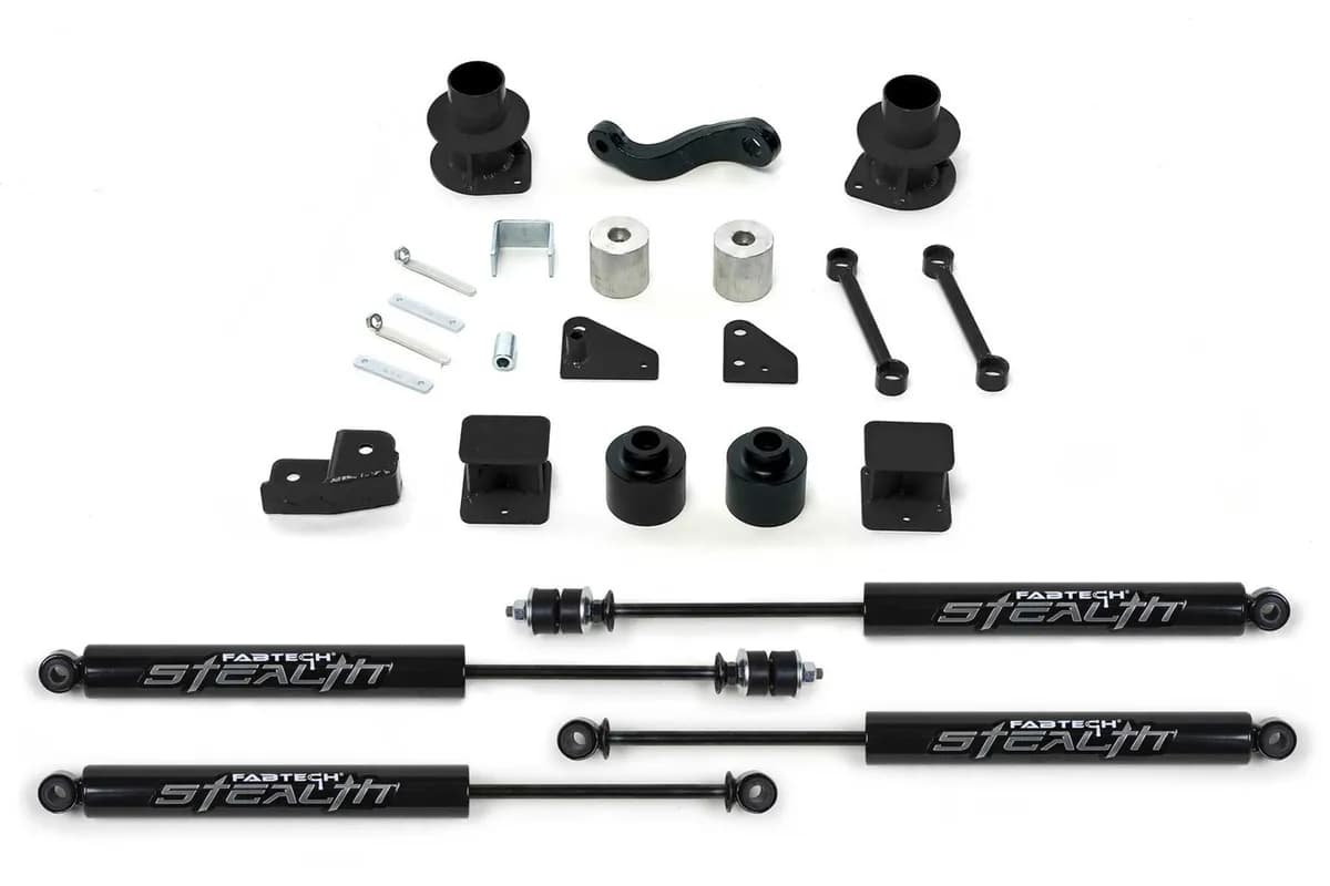 Basic Lift System w/Shocks; 3 in. Lift; w/Stealth Monotube Shocks;