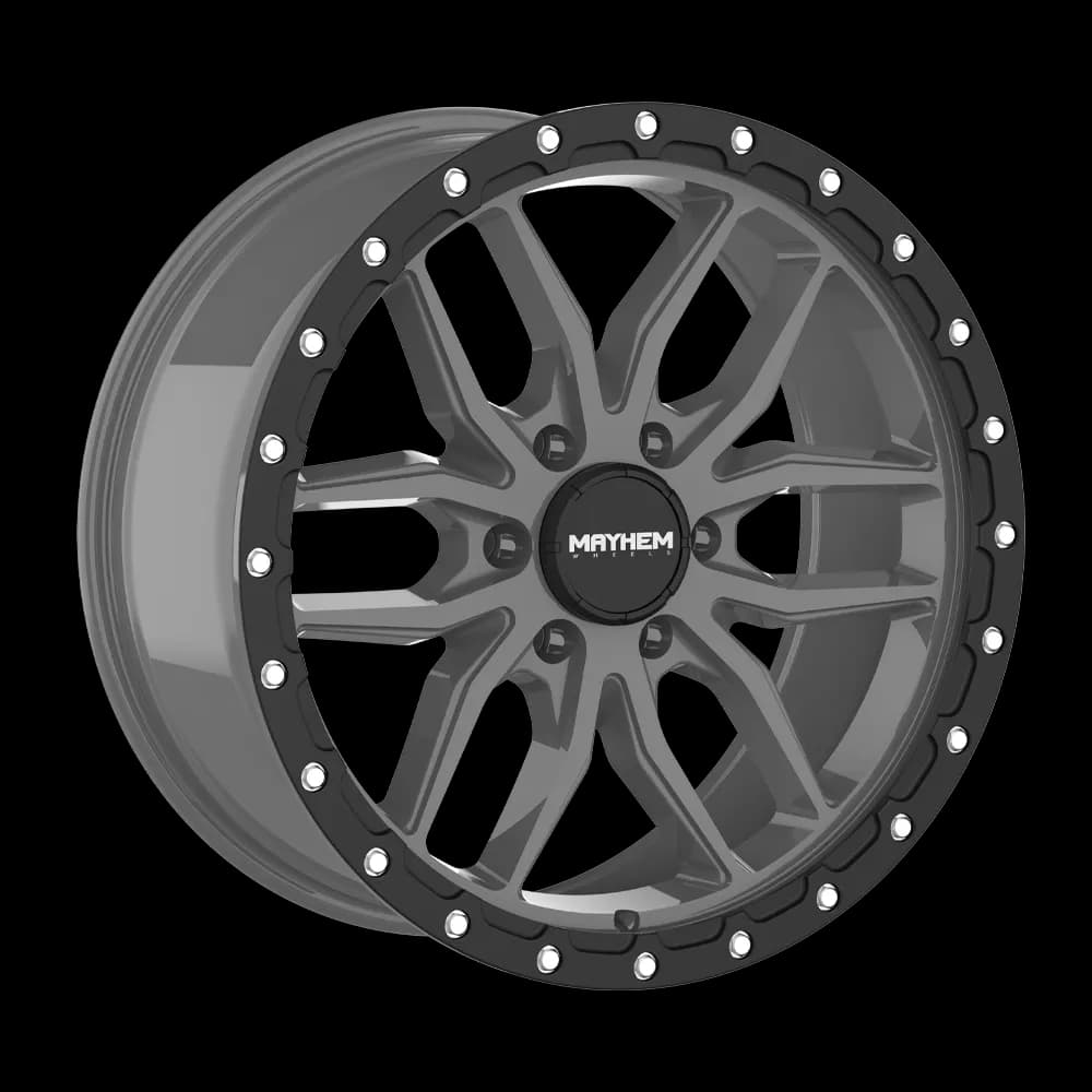 Vector (8310) Matte Gunmetal Black Lip 17x9 6139.7 18mm 106mm