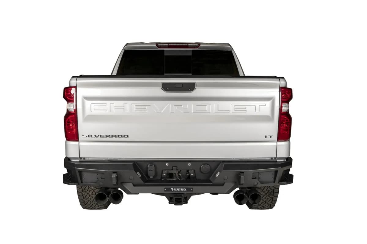 19c Silverado Reuses Factory Hitch Plug & License Plate Lights Black Br20 Rear Bumper Replacement