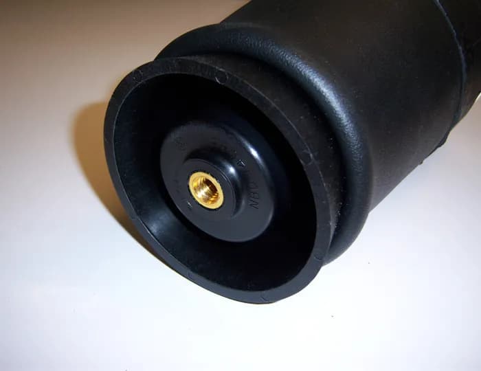 Firestone 9000 Tapered Rolling Sleeve Air Spring 5 Inch Diameter W/ 1/4 Inch NPT Port Length Is 4.5 Inch Minimum 9 -9.5 Inch Ride Height And 12 Inch Maximum Load Capacity Is 1500 LbsAt 100 Psi Ridetech