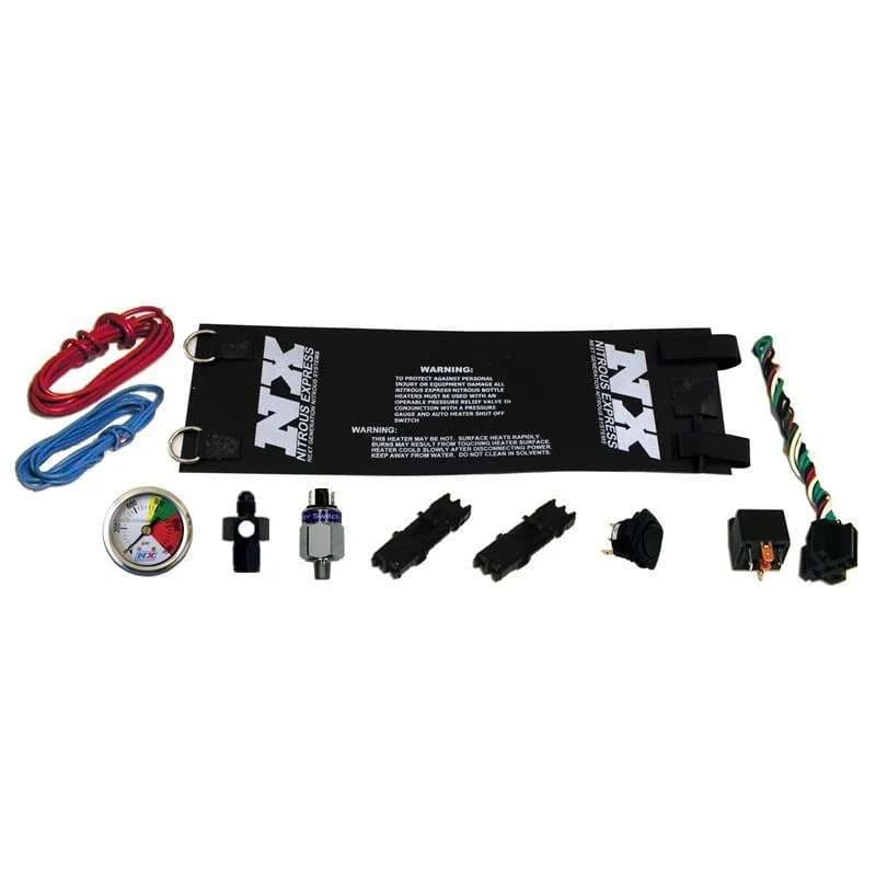 Nitrous Express - Heavy Duty Fully Automatic Bottle Heater (6an) w/ Nitrous Gauge - 15937
