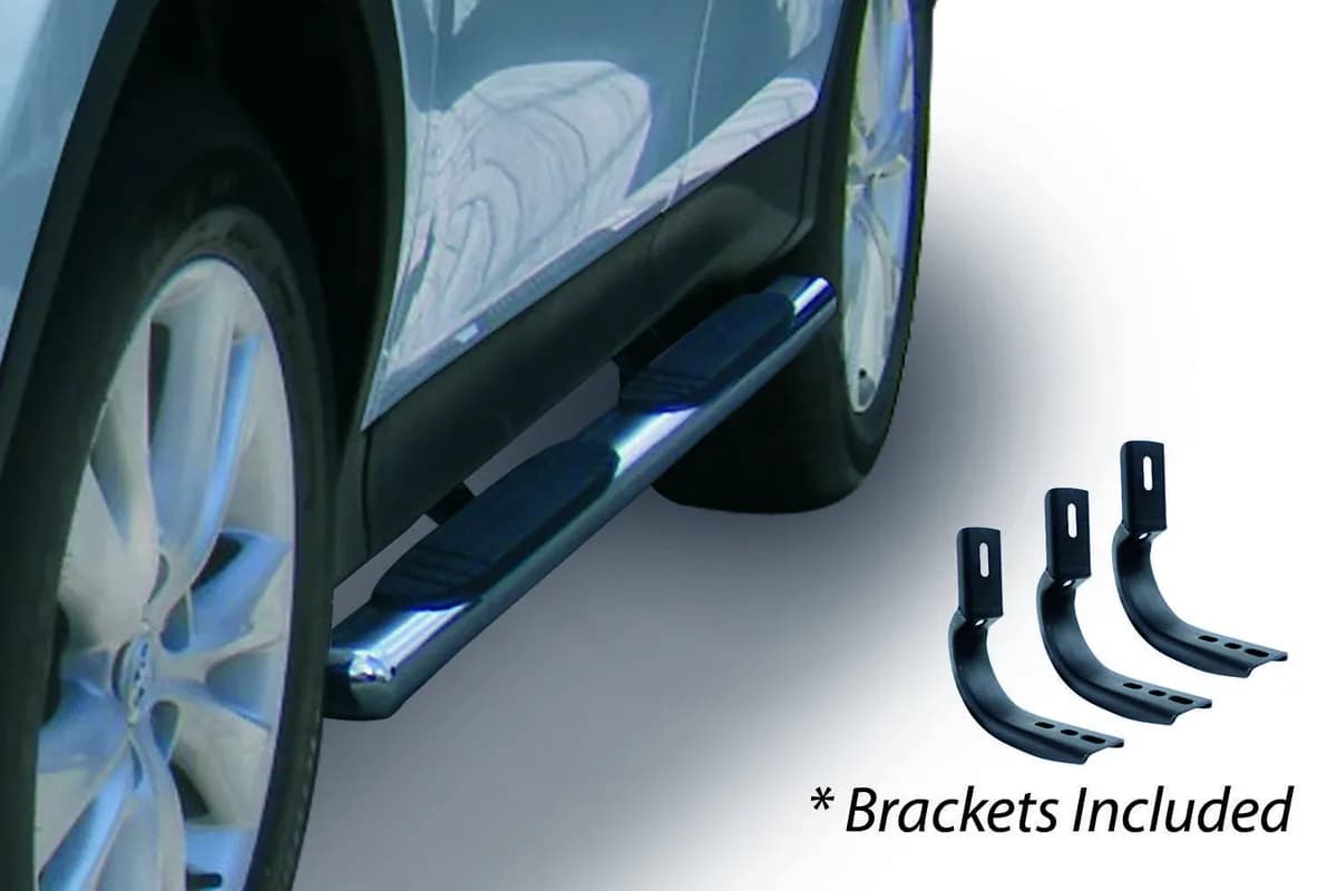 Go Rhino 684413675PS - 4 OE Xtreme SideSteps With Mounting Bracket Kit - Polished Stainless Steel