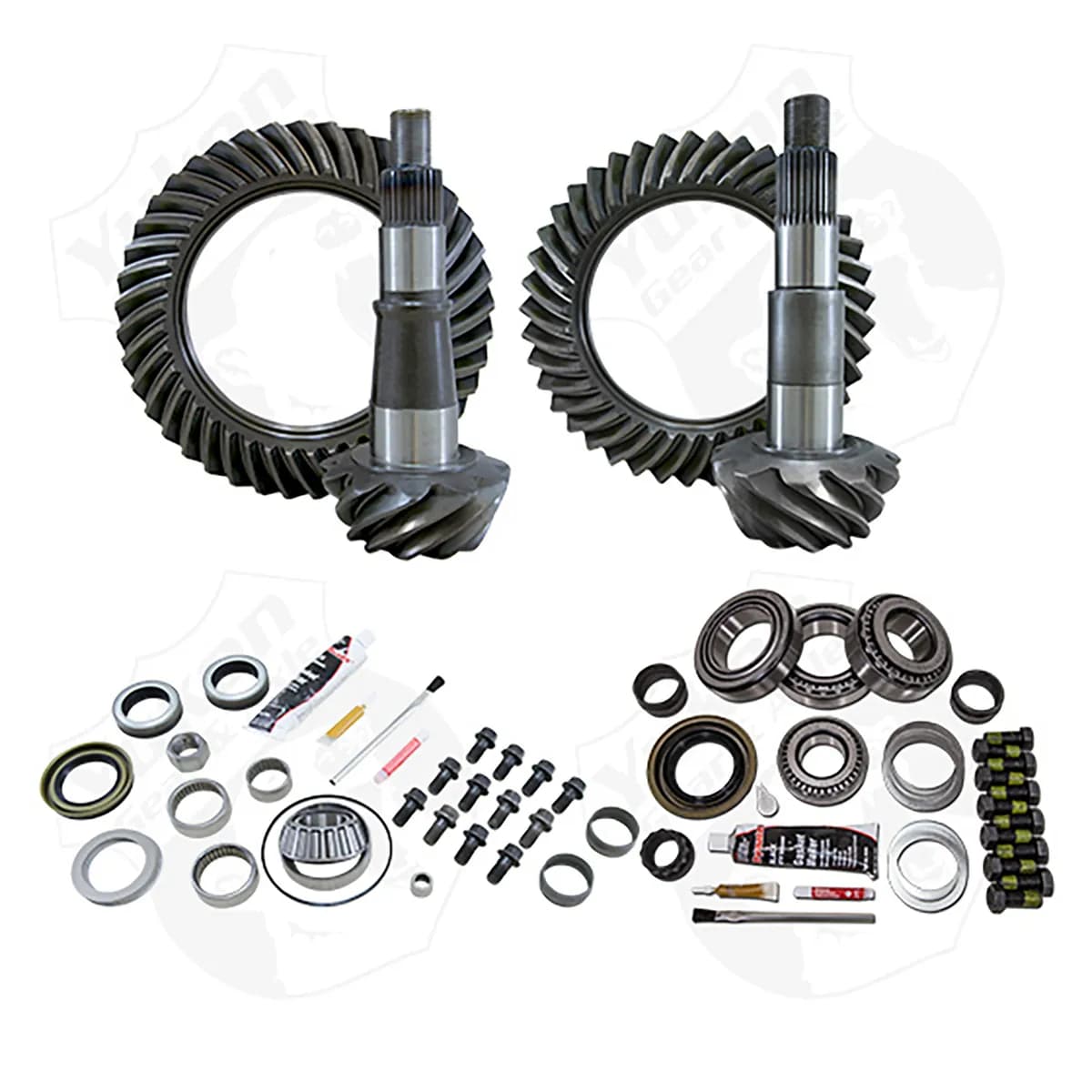 Gear & Install Kit Package For 2003-2011 RAM 2500 And 3500 4.11 Ratio 9.25 Inch Rev/ 11.5 Inch Chy Gear/Kit Package 4.11 Ratio '03-'11 RAM 2500 & 3500 Yukon Gear