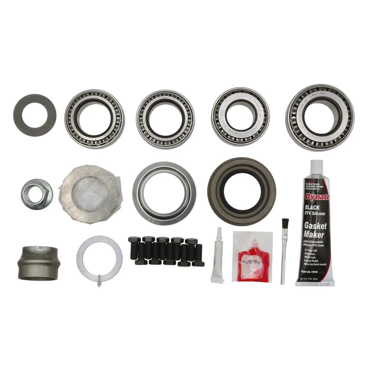Eaton Master Differential Install Kit; Front; Dana 30/MM186 JL; 12 Cover Bolts; 10 Ring Gear Bolts; 24 Axle Spline; 26 Pinion Spline; Reverse Rotation;