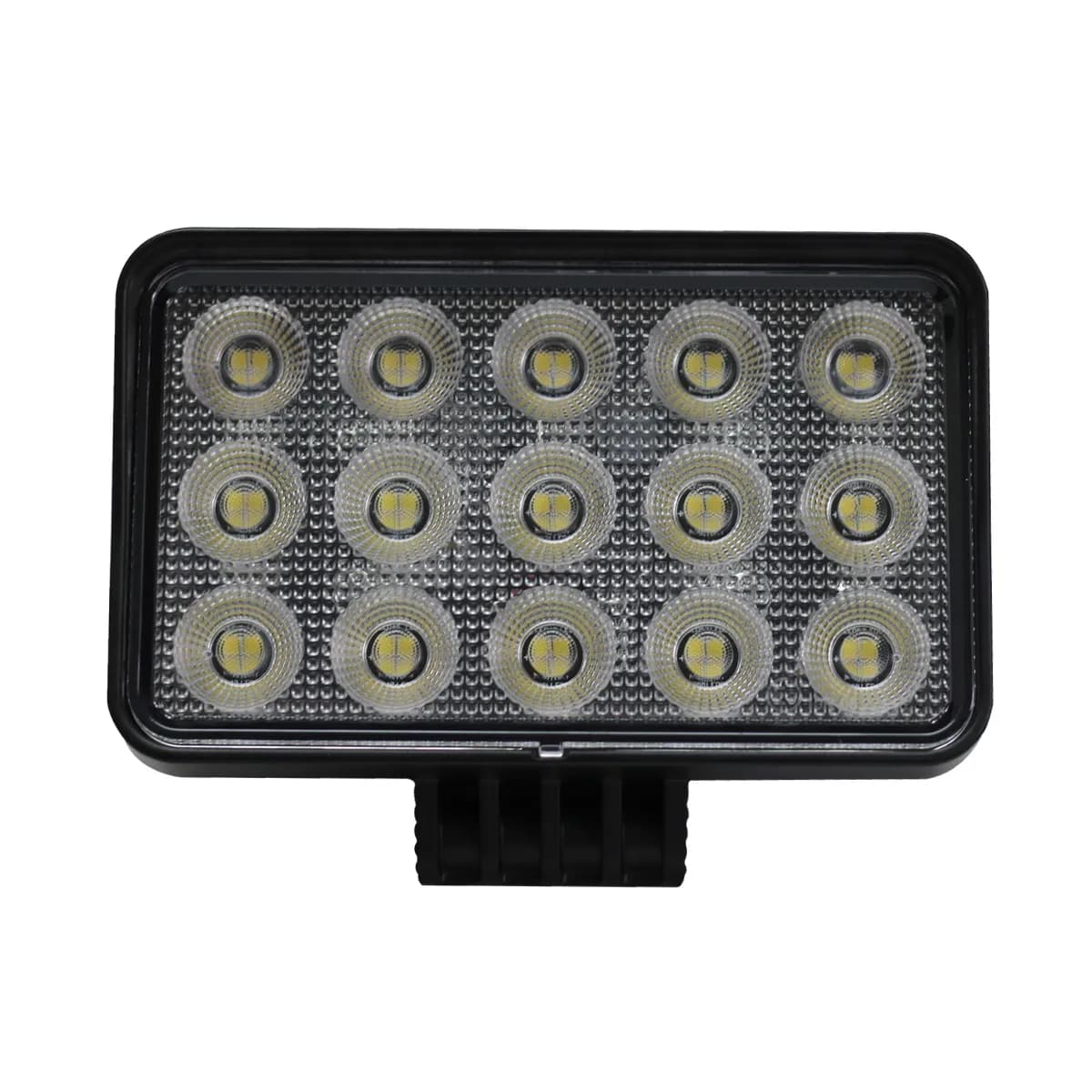 6 x 3.75in 60-Watt Rectangle IQ Series Auxiliary LED Flood Beam Light - Industrial Grade Quadruplex Optical System