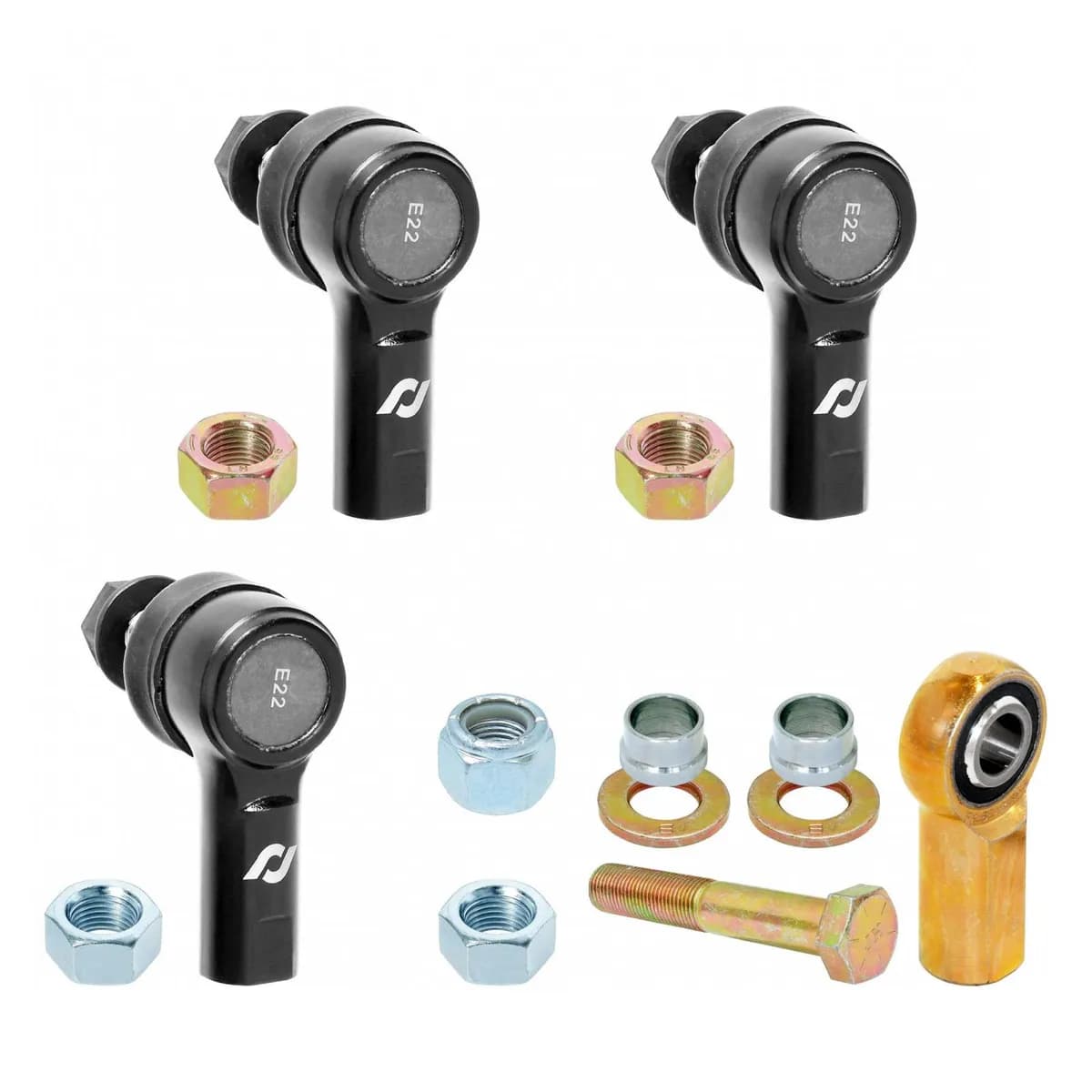 Antirock® Sway Bar End Link Hardware Kit; Adjustable End Link Rod End Pack; Front; Sealed Style;